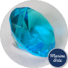 9266 - Glass Gem - Turquoise Blue
